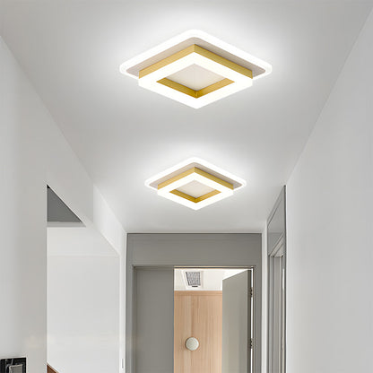 Sandsberg | Slim Square Modern LED-Deckenleuchte – Minimalistische Einbauleuchte für sanfte Umgebungsbeleuchtung