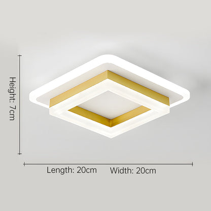 Sandsberg | Slim Square Modern LED-Deckenleuchte – Minimalistische Einbauleuchte für sanfte Umgebungsbeleuchtung