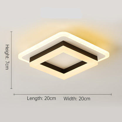 Sandsberg | Slim Square Modern LED-Deckenleuchte – Minimalistische Einbauleuchte für sanfte Umgebungsbeleuchtung