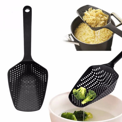 Sandsberg | Großer PP-Küchenlöffel zum Abgießen von Gemüse – Praktischer Sieblöffel für die Küche
