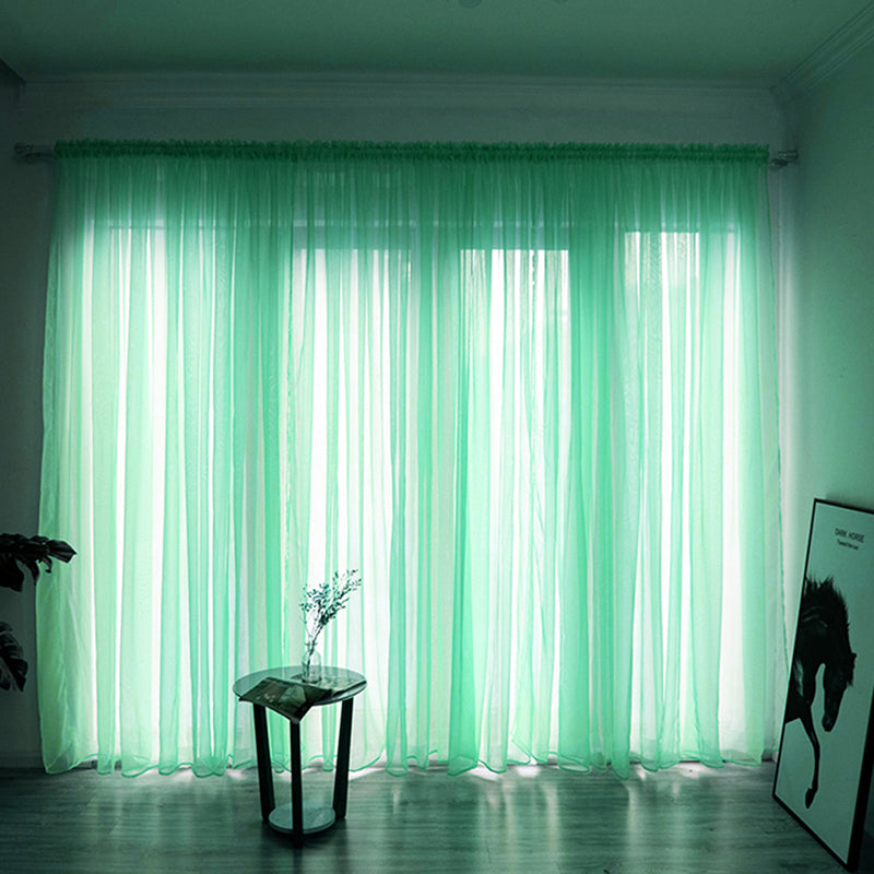 Einfache Voile Fenster Gardine
