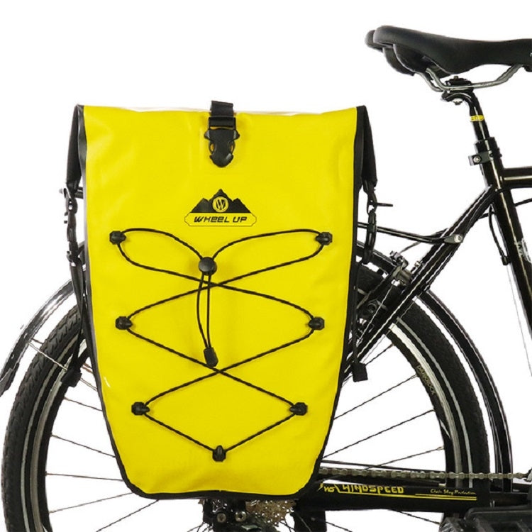 Sandsberg | WHEEL UP 25L WHFS001 Wasserdichte Fahrradtasche Regal Tasche Unilateral Rahmen Tasche Langstrecken Fahrradtasche 25L(Gelb)