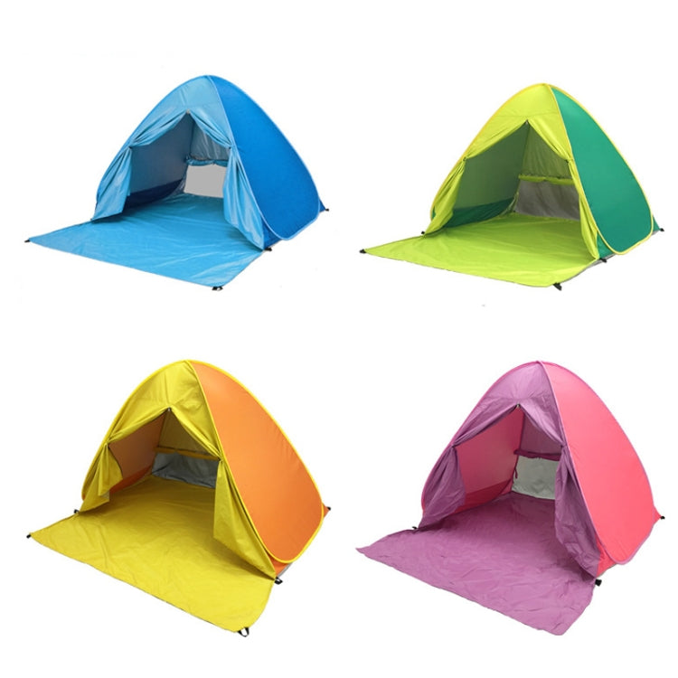 Sandsberg | Mit Vorhang Automatische Instant Pop Up Zelt Tragbares Strandzelt, Größe: 150x165x110cm(Blau)