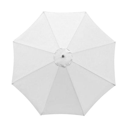 Sandsberg | Polyester Balkon Sonnenschirm Ersatzstoff Rund Gartenmarkisenbezug, Größe: Durchmesser 3m 8 Rippen (Khaki)