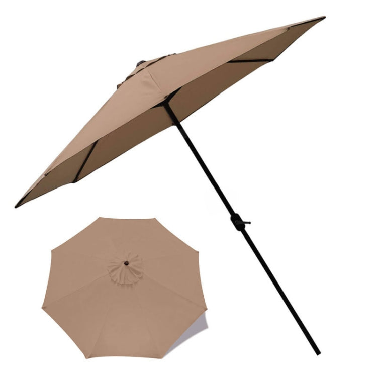 Sandsberg | Polyester Balkon Sonnenschirm Ersatzstoff Rund Gartenmarkisenbezug, Größe: Durchmesser 3m 8 Rippen (Khaki)
