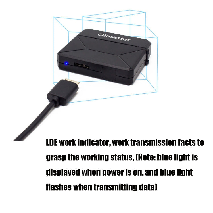 Sandsberg | Olmaster Externer Notebook-Festplattenadapterkabel Einfaches Laufwerkskabel USB3.0 zu SATA Konverter, Stil:Festplatte + Type-C Adapter, Größe:3,5 Zoll (US-Stecker)
