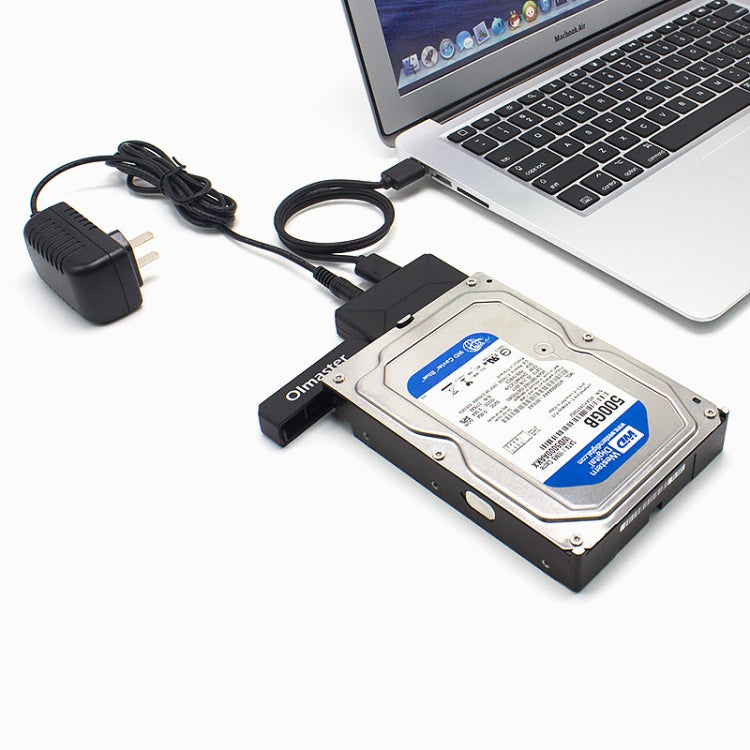 Sandsberg | Olmaster Externer Notebook-Festplattenadapterkabel Einfaches Laufwerkskabel USB3.0 zu SATA Konverter, Stil:Festplatte + Type-C Adapter, Größe:3,5 Zoll (US-Stecker)