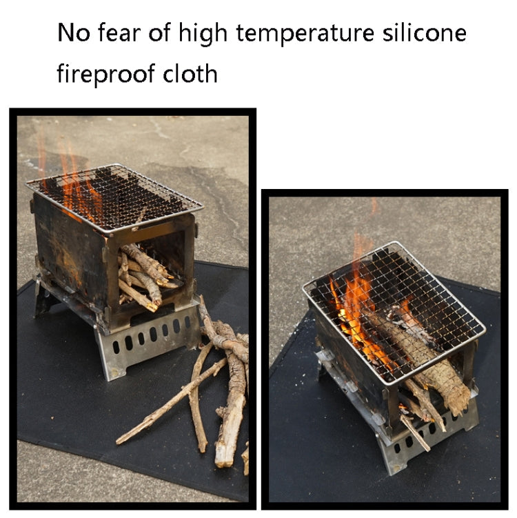 Sandsberg | CLS Outdoor Camping Silikon feuerfeste Decke Picknick Grill Wärmedämmung Pad, Größe: XL: 800x750mm