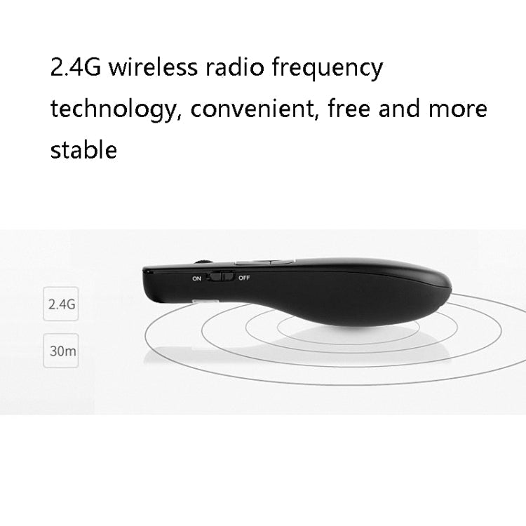 Sandsberg | Deli 2.4GHz Laser Teaching Page Flip Pen Remote Play Pen mit fliegender Maus, Modell: 2804 (Schwarz) Grünes Licht