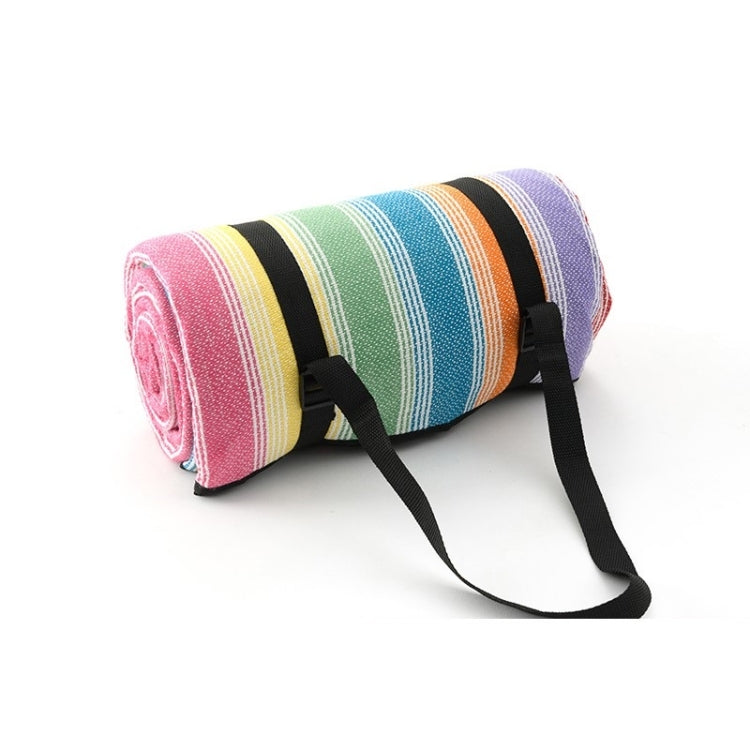 Sandsberg | FP1409 6mm Verdickte Feuchtigkeitsbeständige Strandmatte Outdoor Camping Zeltmatte Mit Tragetasche 200x200cm(Neon)
