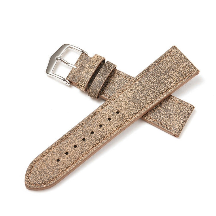 Sandsberg | 22mm Kleine Gebrochene Textur Rindslederarmband Geeignet Für Huawei Uhr (Schwarz)