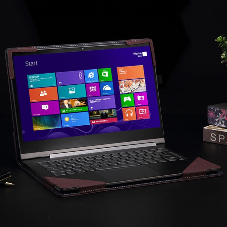Sandsberg | Für Samsung Galaxy Book Pro 360 15,6 Zoll Leder Laptop Anti-Fall Schutzhülle mit Standfuß (Dunkelblau)