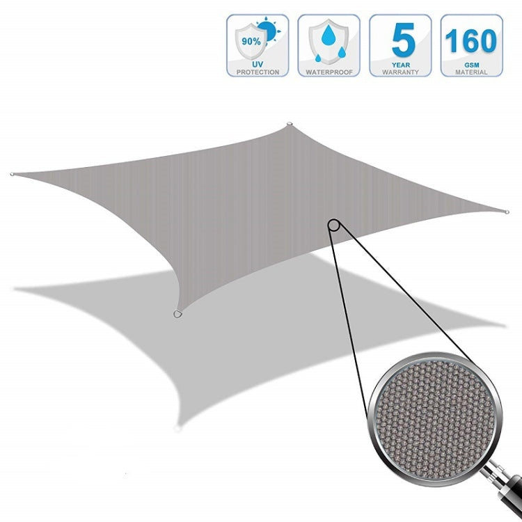 Sandsberg | Outdoor Garten Sonnensegel wasserdicht Anti-UV Markise, Größe: 2,5m x 3m (Schwarz)