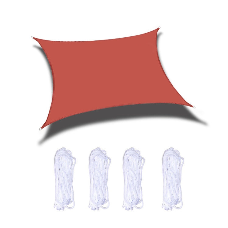 Sandsberg | Outdoor Garten Sonnensegel wasserdicht Anti-UV Markise, Größe: 4m x 4m(Rot)
