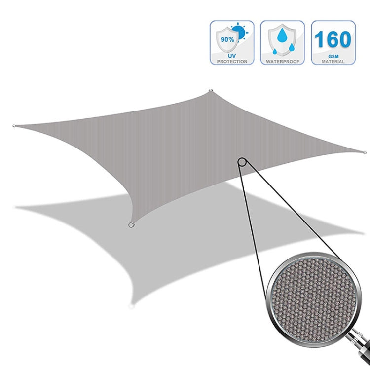 Sandsberg | Outdoor Garten Sonnensegel Wasserdicht Anti-UV Markise, Größe: 5m x 5m(Beige)