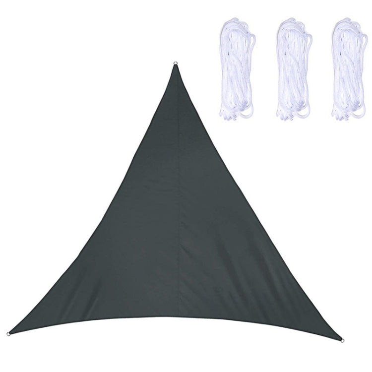 Sandsberg | Dreieckiger Outdoor-Garten-Sonnenschirmsegel wasserdicht Anti-UV Markise, Größe: 6m x 6m x 6m (Schwarz)