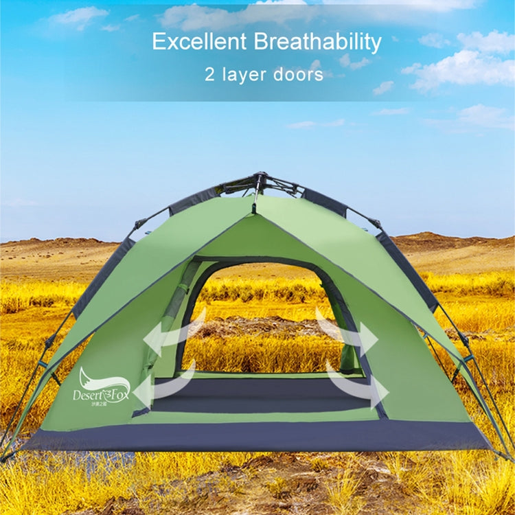 Sandsberg | Desert&Fox Outdoor Reise Camp Zelt Strand Automatisch Einfach Aufzubauendes Zelt für 3-4 Personen (Himmelblau)