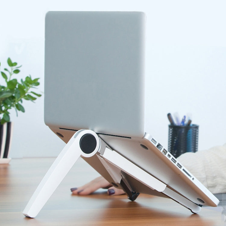 Sandsberg | UP-1S Faltbarer Laptopständer Mobiles Telefon Tablet Desktopständer (Weiß)
