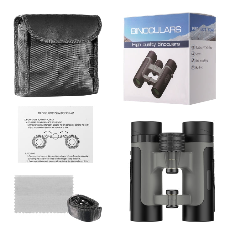 Sandsberg | APEXEL 10 x 25 Fernglas BAK4 Prisma Zoom-Teleskop für Vogelbeobachtung Jagd Wandern (Schwarz)