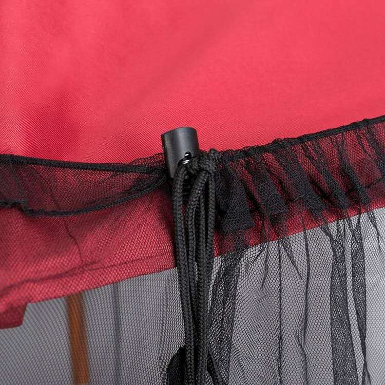 Sandsberg | HY-0205 300 x 230 cm Outdoor-Schirm Anti-Mücken-Netz Abdeckung, Abmessungen: Quadratische Schirme (Schwarz)