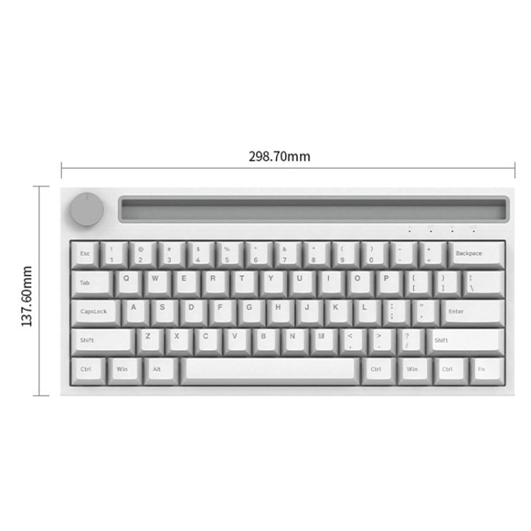 Sandsberg | Ajazz K620T 62 Tasten Bluetooth Wireless Dual Mode Mechanische Tastatur, Stil: Blaues Schaft (Schwarz)