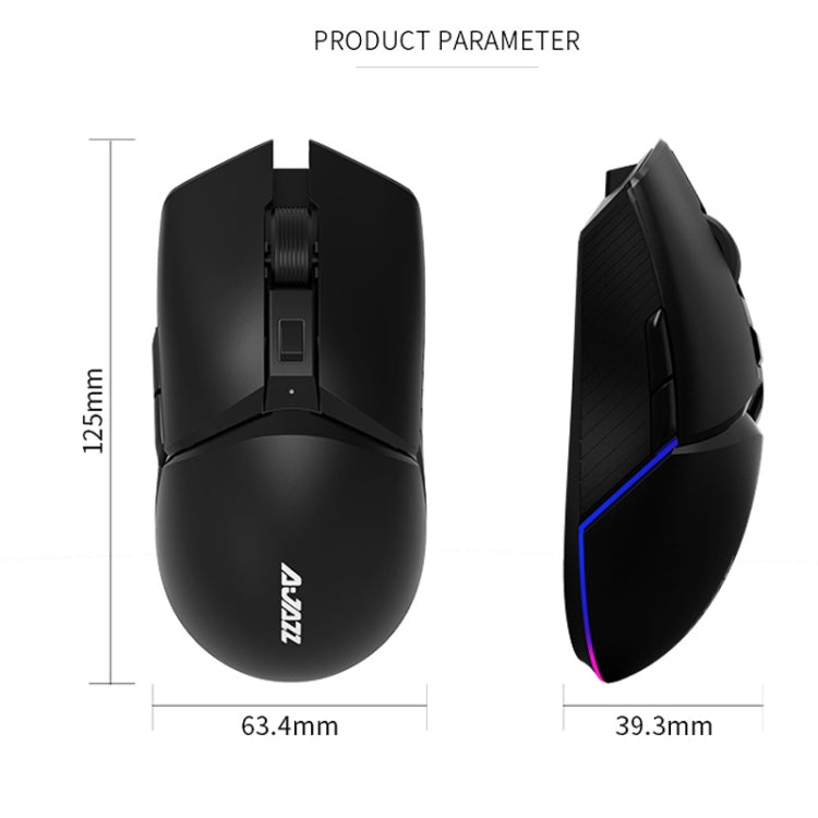 Sandsberg | Ajazz I309Pro 1600 DPI 8 Tasten Dual-Modus Gaming Wireless Bluetooth Maus (Schwarz)