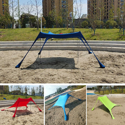 Sandsberg | Outdoor Strand Lycra Sonnensegel Camping Zelt Sonnenschutz Angelzelt, Größe: 210x160x150cm (Grün)