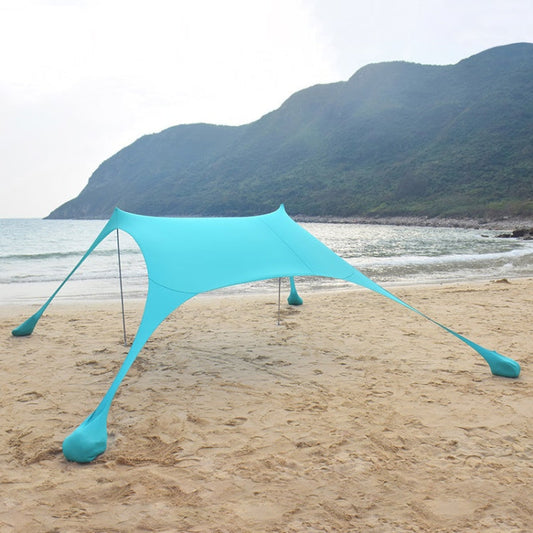 Sandsberg | Outdoor Strand Lycra Pavillon Camping Zelt Sonnenschutz Angelzelt, Größe: 210x200x150cm (See Blau)