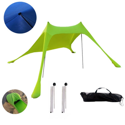 Sandsberg | Outdoor Strand Lycra Zelt Sonnenblende Camping Zelt, Größe: 300x300x200cm (See Blau)
