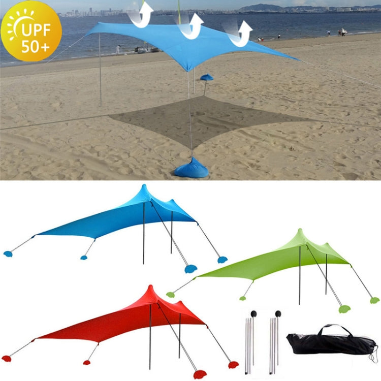 Sandsberg | Outdoor Strand Lycra Markise Camping Zelt Sonnenschutz Angelzelt, Größe: 210x200x150cm (Rot)