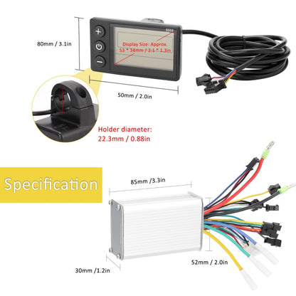 Sandsberg | S866 A Typ Elektrofahrrad Universelles Elektrofahrrad Dashboard Set, Spezifikation: 36V / 48V