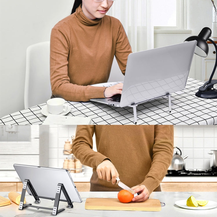 Sandsberg | X23 3 In 1 Tragbarer Speicher Faltbarer Aluminium Handy Tablet Ständer (Grau)