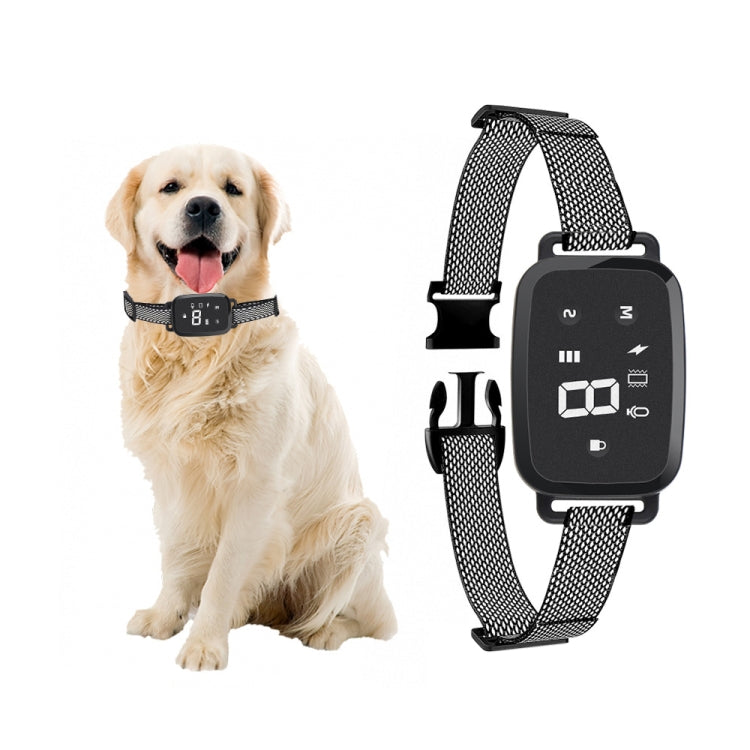 Sandsberg | Intelligenter automatischer elektrischer Schlaghalsband mit Touch-Display, wiederaufladbar, wasserdicht, Hundetrainer, Stop-Beller