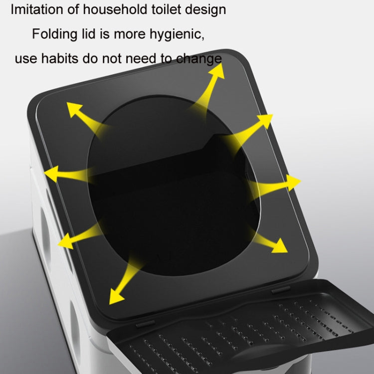 Sandsberg | Auto Faltbare tragbare Toilette Outdoor Notfall Mobile Toilette (Dunkelgrau)