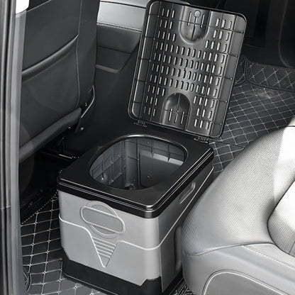 Sandsberg | Auto Faltbare tragbare Toilette Outdoor Notfall Mobile Toilette (Dunkelgrau)