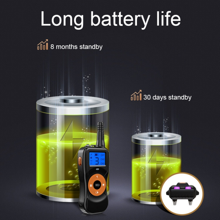 Sandsberg | Smart Electronic Remote Control Hundetrainingsgerät Wasserdichte Haustiere Bellen Stopper, Größe: Für-Zwei-Hunde(Orange)