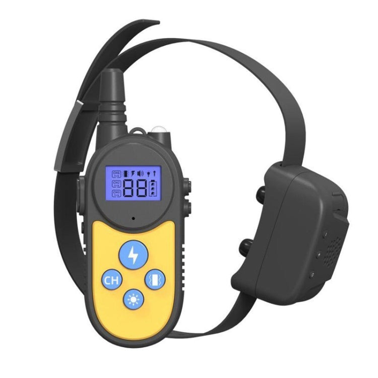 Sandsberg | 1000m Fernbedienung Intercom Hundetrainer Elektrischer Schock Vibration Stop Barker(Gelb)