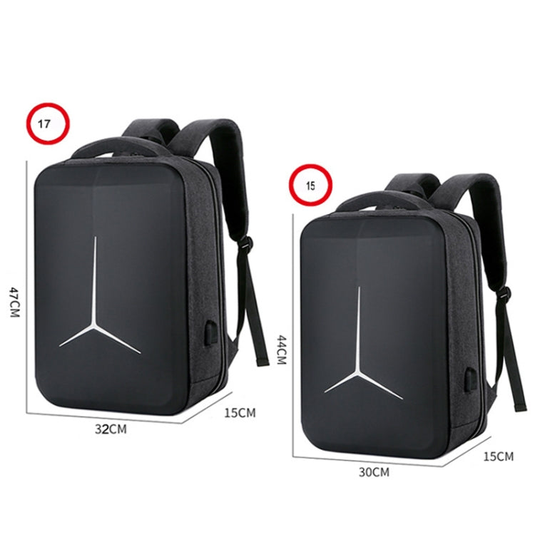 Sandsberg | 15 Zoll Multifunktionaler Wasserdichter Business Sport Laptop Rucksack mit USB-Anschluss (Navy Blau)