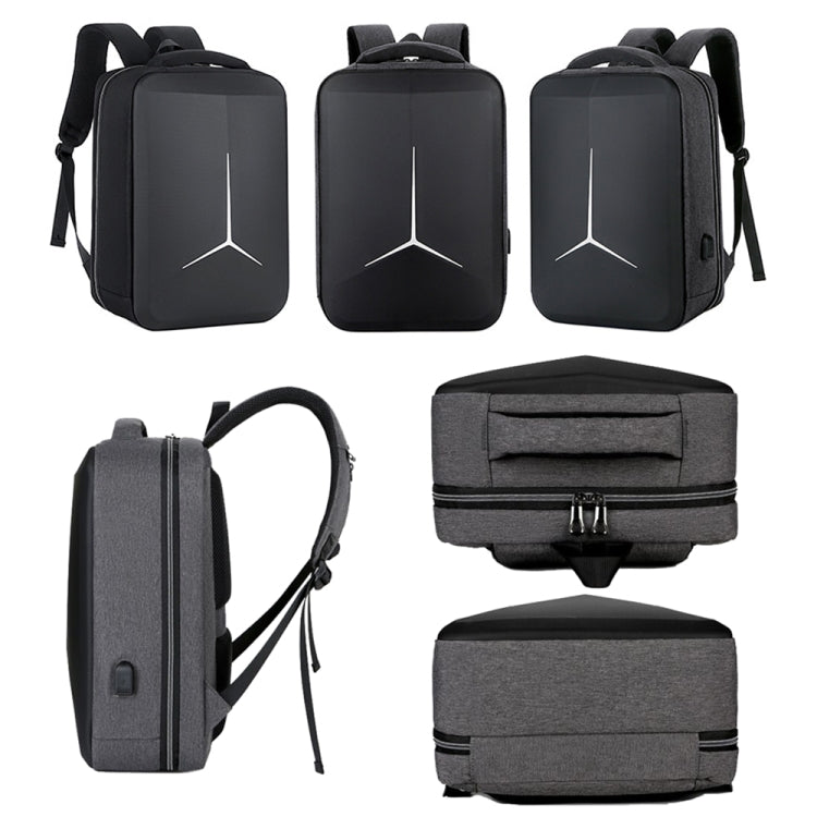 Sandsberg | 15 Zoll Multifunktionaler Wasserdichter Business Sport Laptop Rucksack mit USB-Anschluss (Navy Blau)