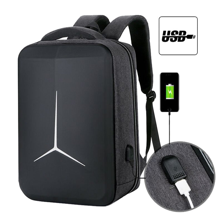 Sandsberg | 15 Zoll Multifunktionaler Wasserdichter Business Sport Laptop Rucksack mit USB-Anschluss (Navy Blau)