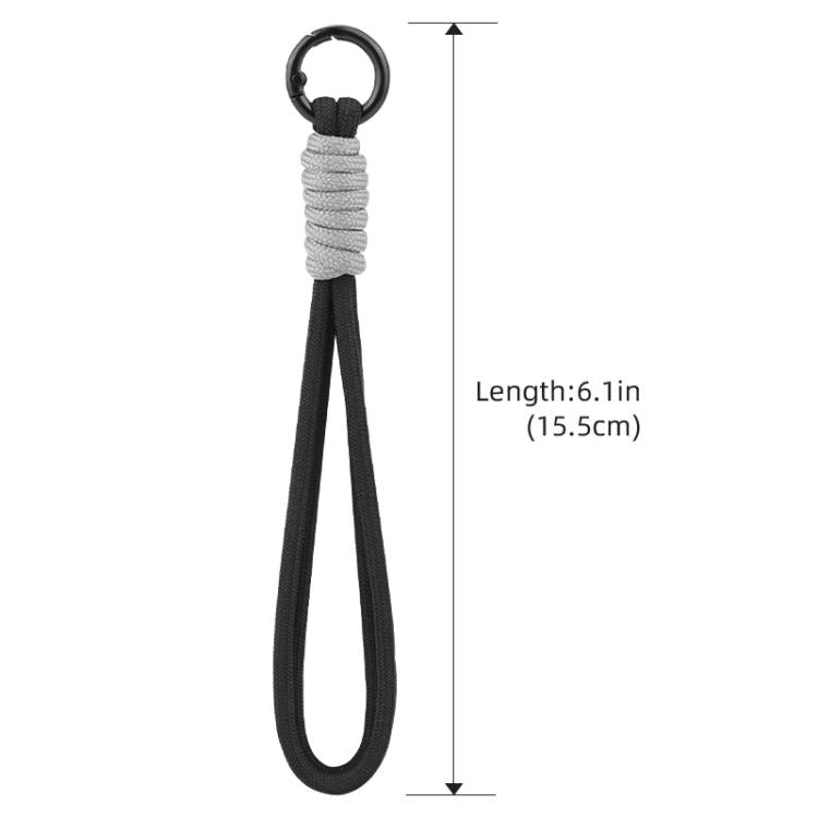 BRDRC Sports Camera Hand Lanyard With 1/4 inch Screw Loss Prevention Lanyard Wrist Strap Accessories(Black Rope Gray Knot)