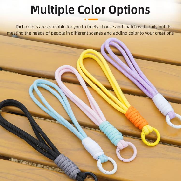 BRDRC Sports Camera Hand Lanyard With 1/4 inch Screw Loss Prevention Lanyard Wrist Strap Accessories(Black Rope Gray Knot)
