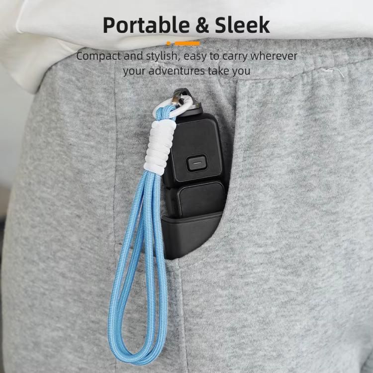 BRDRC Sports Camera Hand Lanyard With 1/4 inch Screw Loss Prevention Lanyard Wrist Strap Accessories(Black Rope Gray Knot)