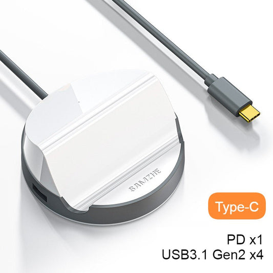 Sandsberg | USB 3.0 Hub mit 4 USB-Ports & Telefonhalter, für HHD, USB-Stick, Ventilator, Tastatur, Maus