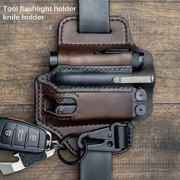 Taktisches Multifunktionswerkzeug Gürtel Leder Tasche