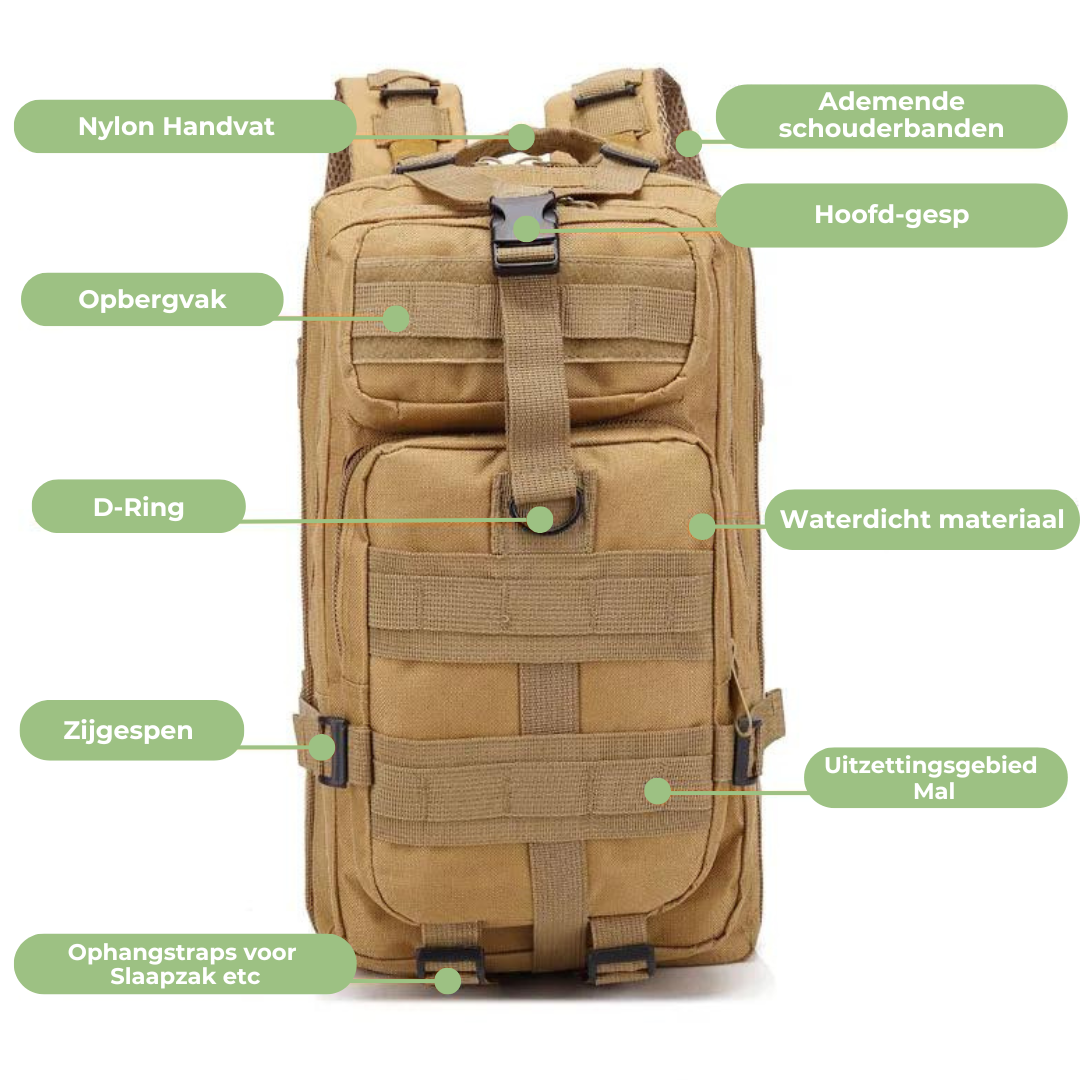 Taktischer Rucksack - Wasserdicht
