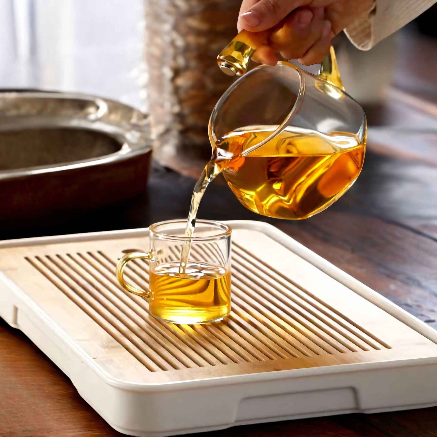 Sandsberg | TranquiliTea – Magnetische Glas-Teekanne mit Infuser für verbesserten Geschmack & Wellness