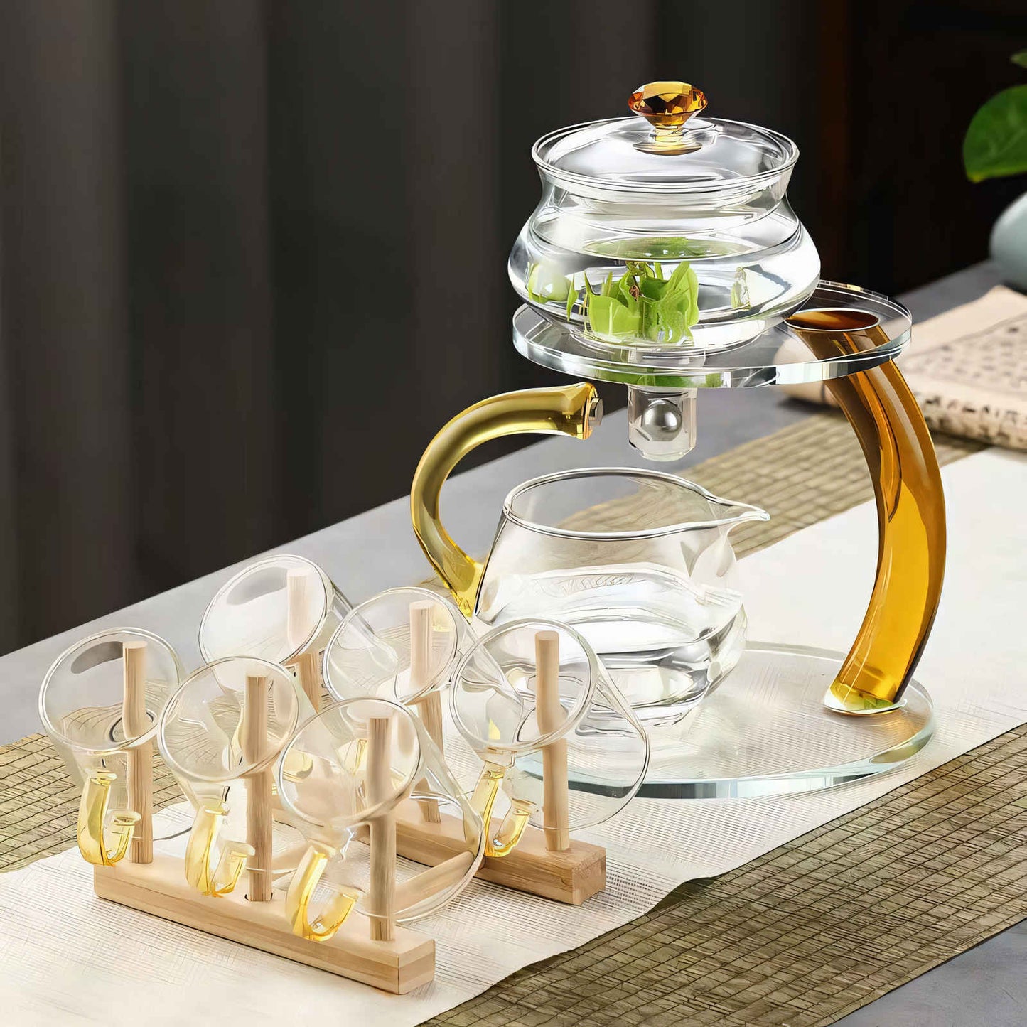Sandsberg | TranquiliTea – Magnetische Glas-Teekanne mit Infuser für verbesserten Geschmack & Wellness