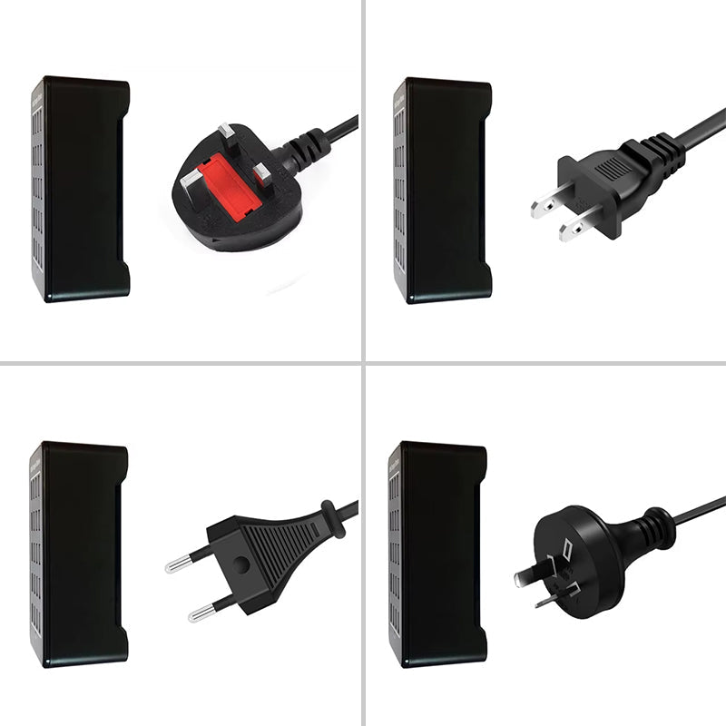 USB-Ladegerätestation - Multi-Port USB-Hub-Ladegerät für bis zu 30 Geräte