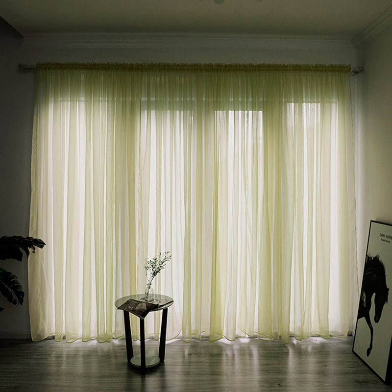 Einfache Voile Fenster Gardine